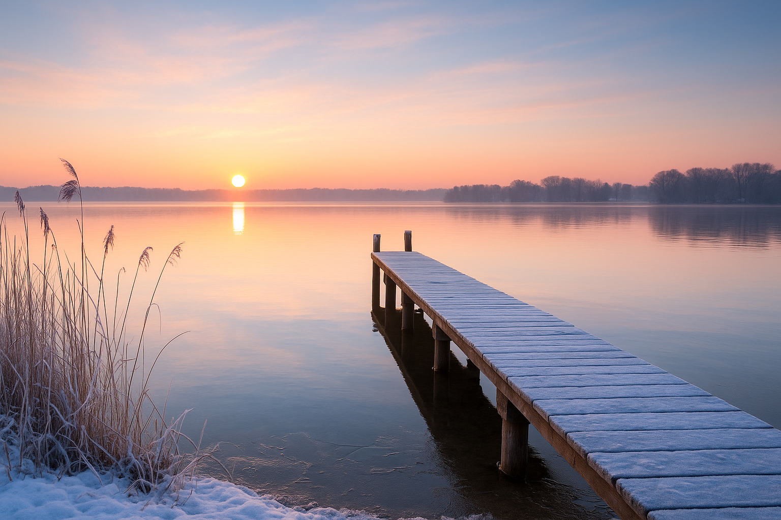 Winterliche Stimmung am Wörthsee