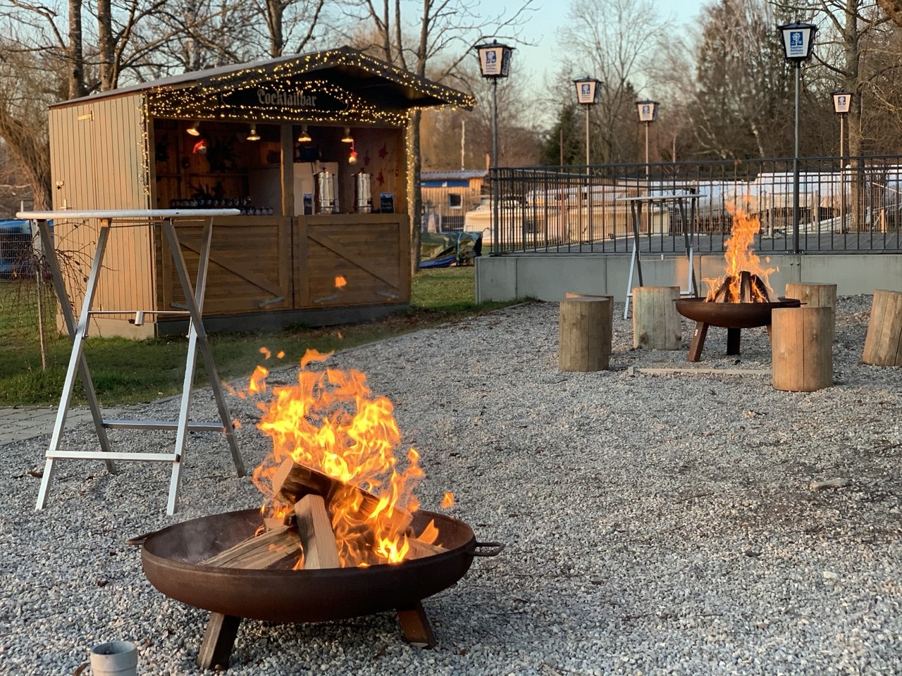 Privater Christkindlmarkt und Feuerstellen im Augustiner am Wörthsee